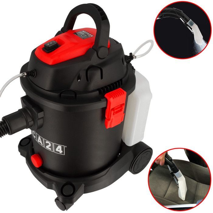 Aspiradora, pulverizador y limpiador 3 en 1 de 1200 W y 20 L para interiores de automóviles (asientos y alfombras).