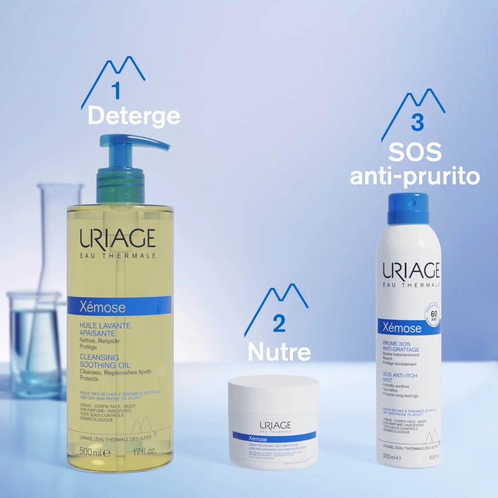 URIAGE Uriage Xèmose Cerato regenererende anti-irritatiecrème 200 ml voor de droge en zeer droge huid
