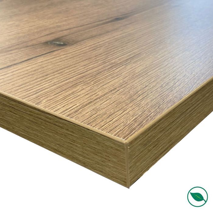 Ilot central stratifié HPL chêne 1600 x 900 x 38 mm FSC - Gamme Signature FORESTEA Dimensions : 1600 mm x 900 mm x 38 mm