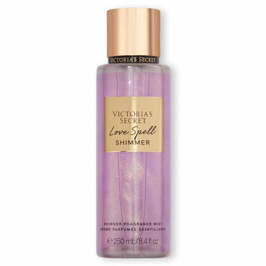 Victoria's Secret Love Spell Shimmer Parfémovaná mlha Tělový sprej s třpytkami 250 ml