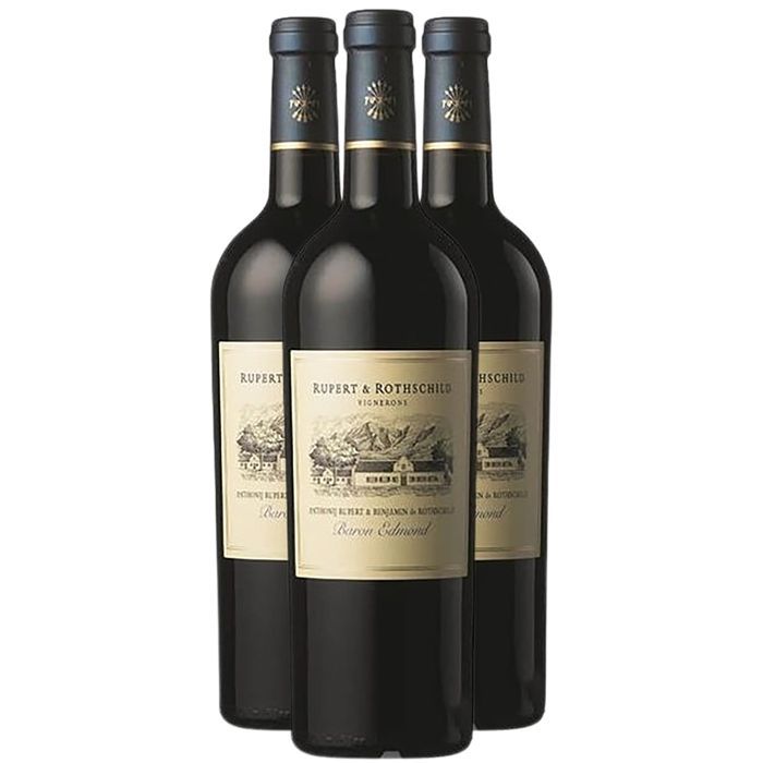 Edmond de Rothschild Afrique du Sud Stellenbosch Rupert & Rothschild Baron Edmond 2022 - Vin Rouge d' Afrique du Sud (3x75cl).