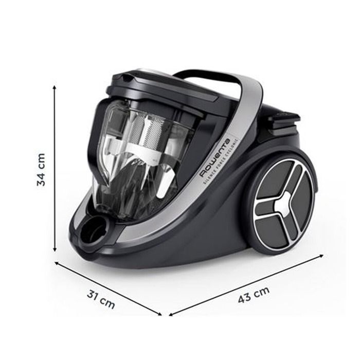 Stofzuiger zonder stofzak - Rowenta - SILENCE FORCE RO7936EA - 500W - HEPA - 59 dB