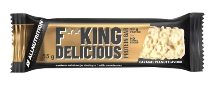 Allnutrition Fitking Delicous Caramel - Protein Bar 55 g
