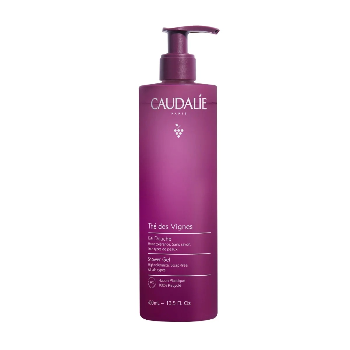 CAUDALIE Gel douche Caudalie Thé des Vignes - 400 ml Sans savon et haute tolérance