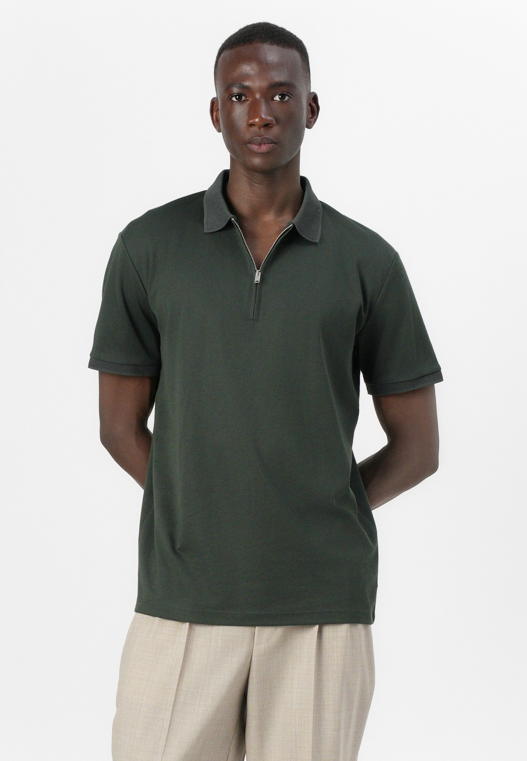 Selected Homme SLHFAVE - Poloshirt - diep bos