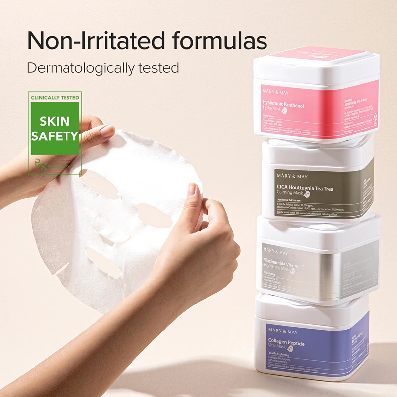 Mary&May Hyaluronic Panthenol Hydra Mask intensīvi mitrinošu auduma masku komplekts