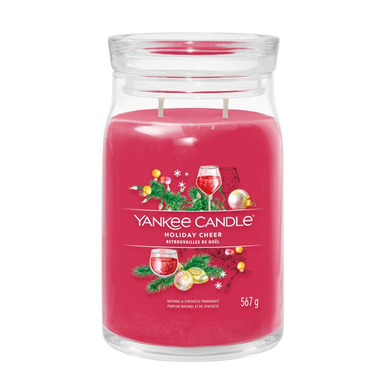 Yankee Candle Signature duża świeca zapachowa Holiday Cheer 567 g