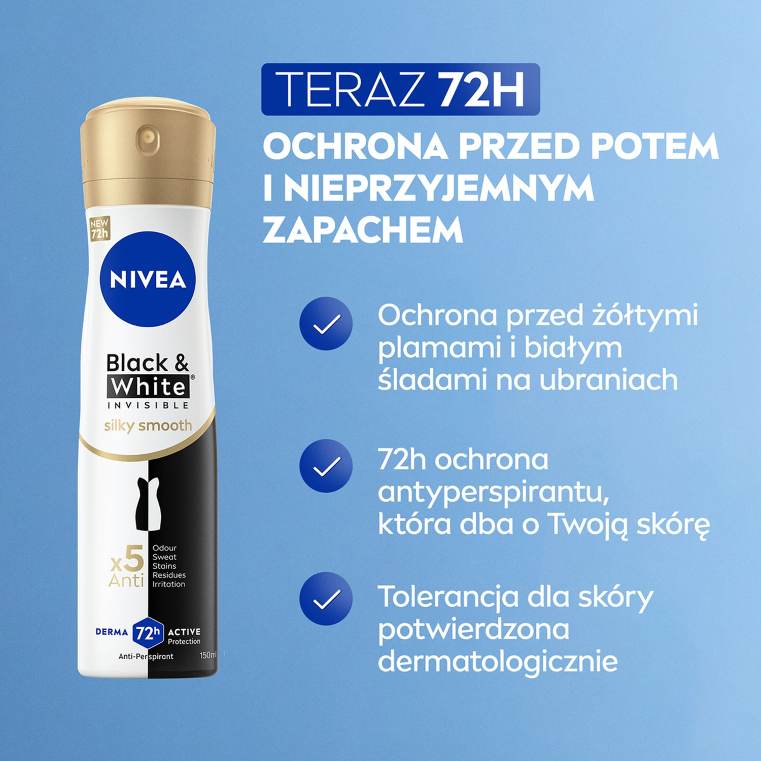 Nivea Women's Antiperspirant Spray 150ml Invisible