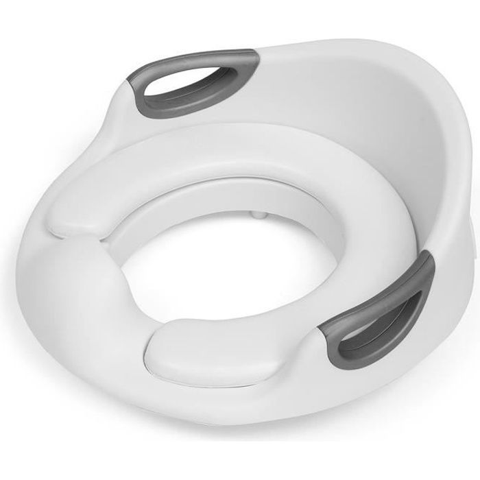 TEMPSA Toilet Seat Reducer - Extra Comfort with Backrest - Child - Grey