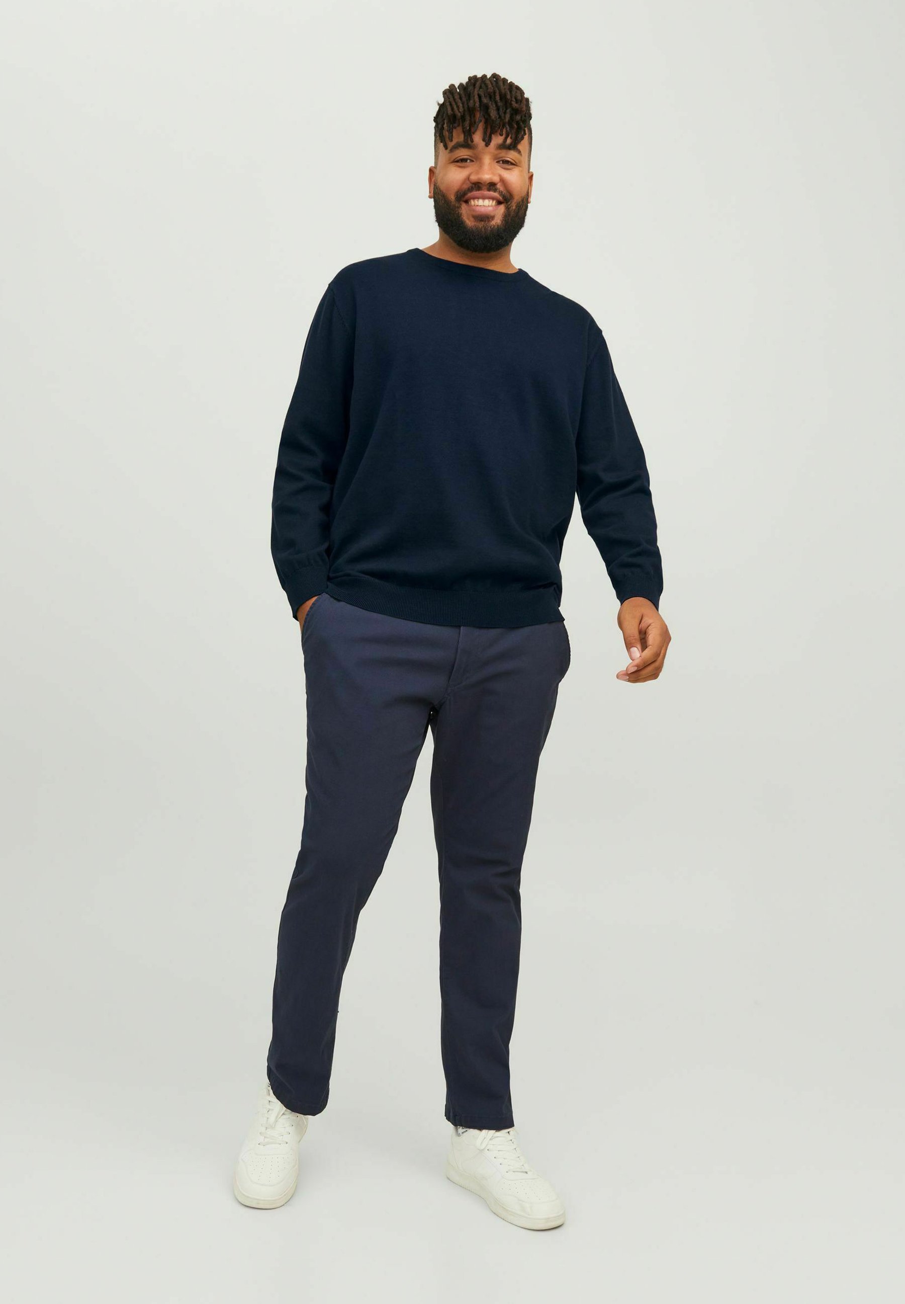 Pull Jack & Jones JJEBASIC à col rond - Blazer bleu marine