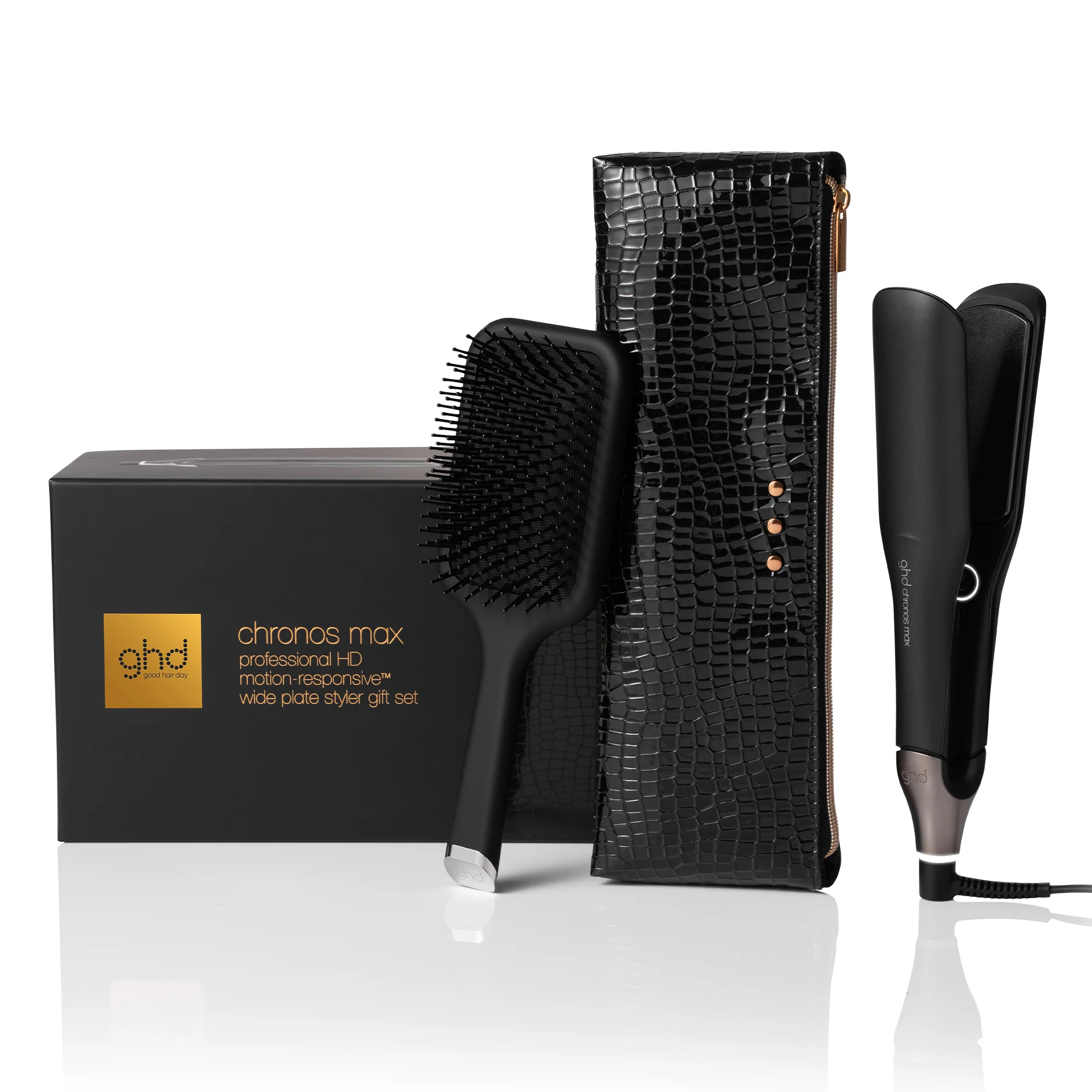 Styler ghd chronos max Gift Set - piastra per capelli professionale + paddle brush - Cofanetti per Capelli, Piastra Capelli, Spazzole
