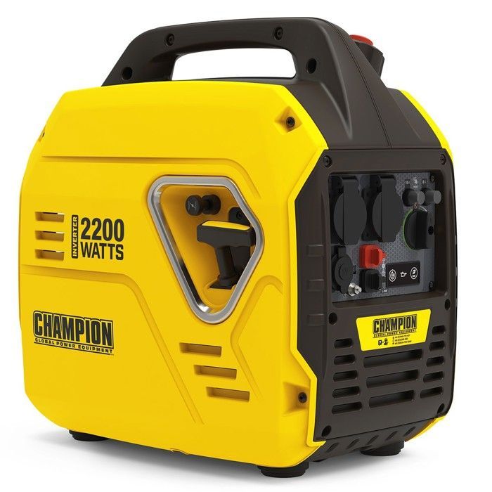 Silent 2200W Inverter Generator with 79cc 4-Stroke Petrol Engine - CHAMPION AVR Protection - 10+ Hour Run Time