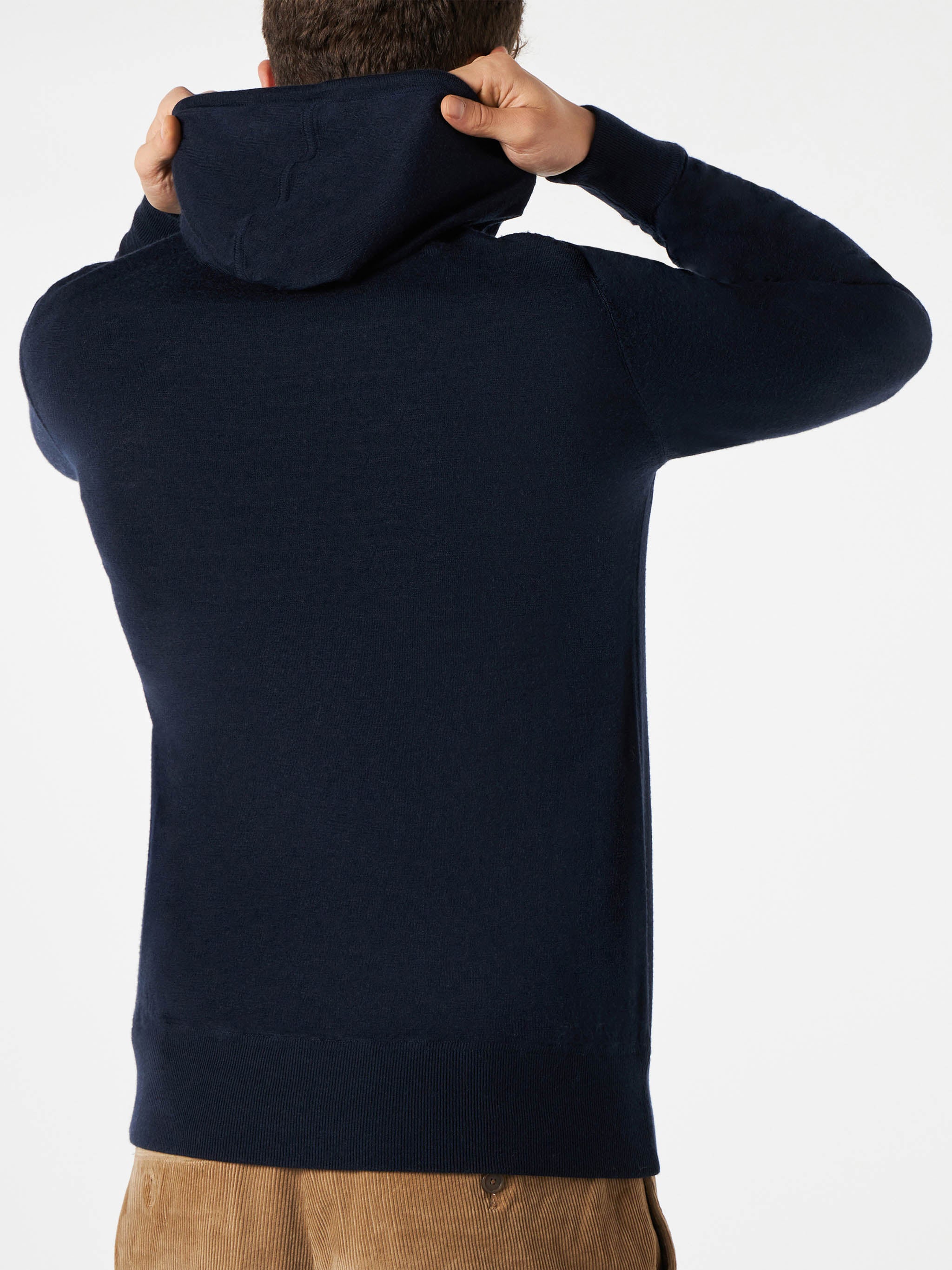 marineblauer Herren-Hoodie