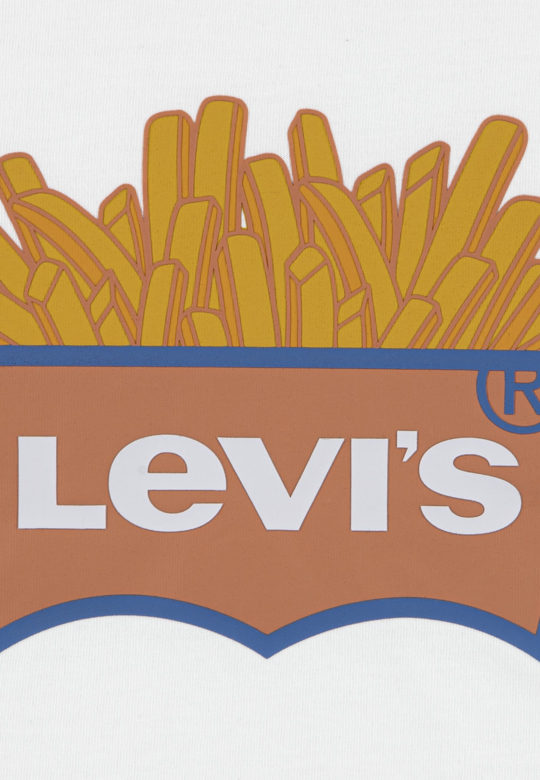 Levi's® FRENCH FRY - Print T-shirt - blanc de blanc