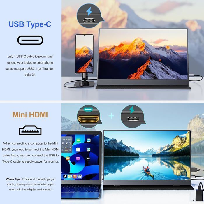Monitor portatile - MOMODS - 156DM2 - 15,6 pollici - IPS - 1080P FHD