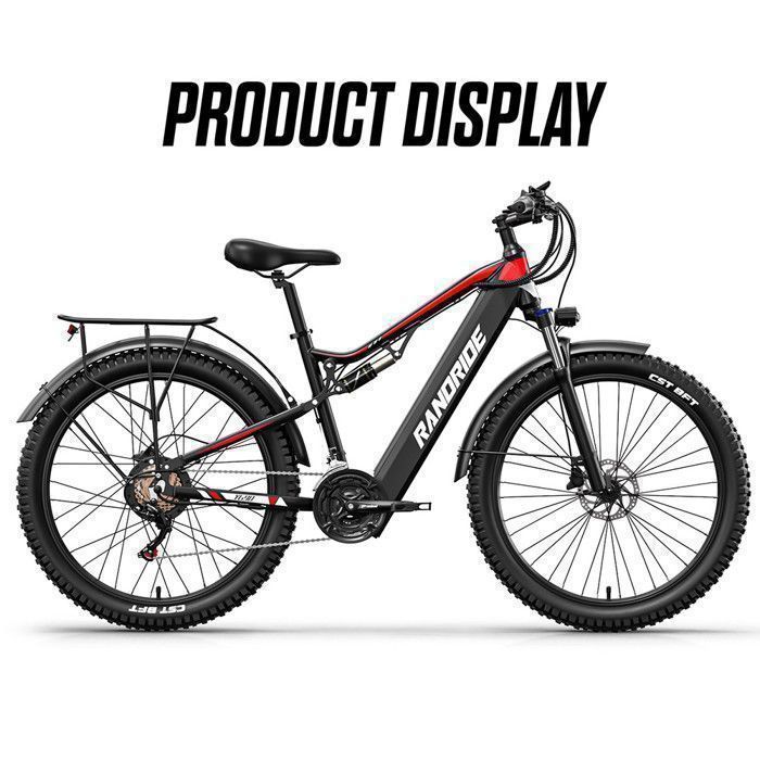Electric bike - RANDRIDE - YG90B - 1000 W - 48V 17Ah battery - All - 27.5