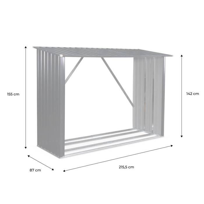 Tronco de abeto de acero galvanizado