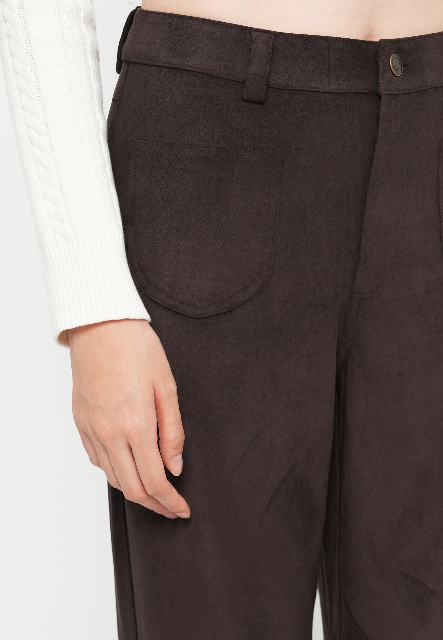 UNIQUEMENT SUR LDANIELA PANTALON LARGE - Pantalon - gâteau au chocolat
