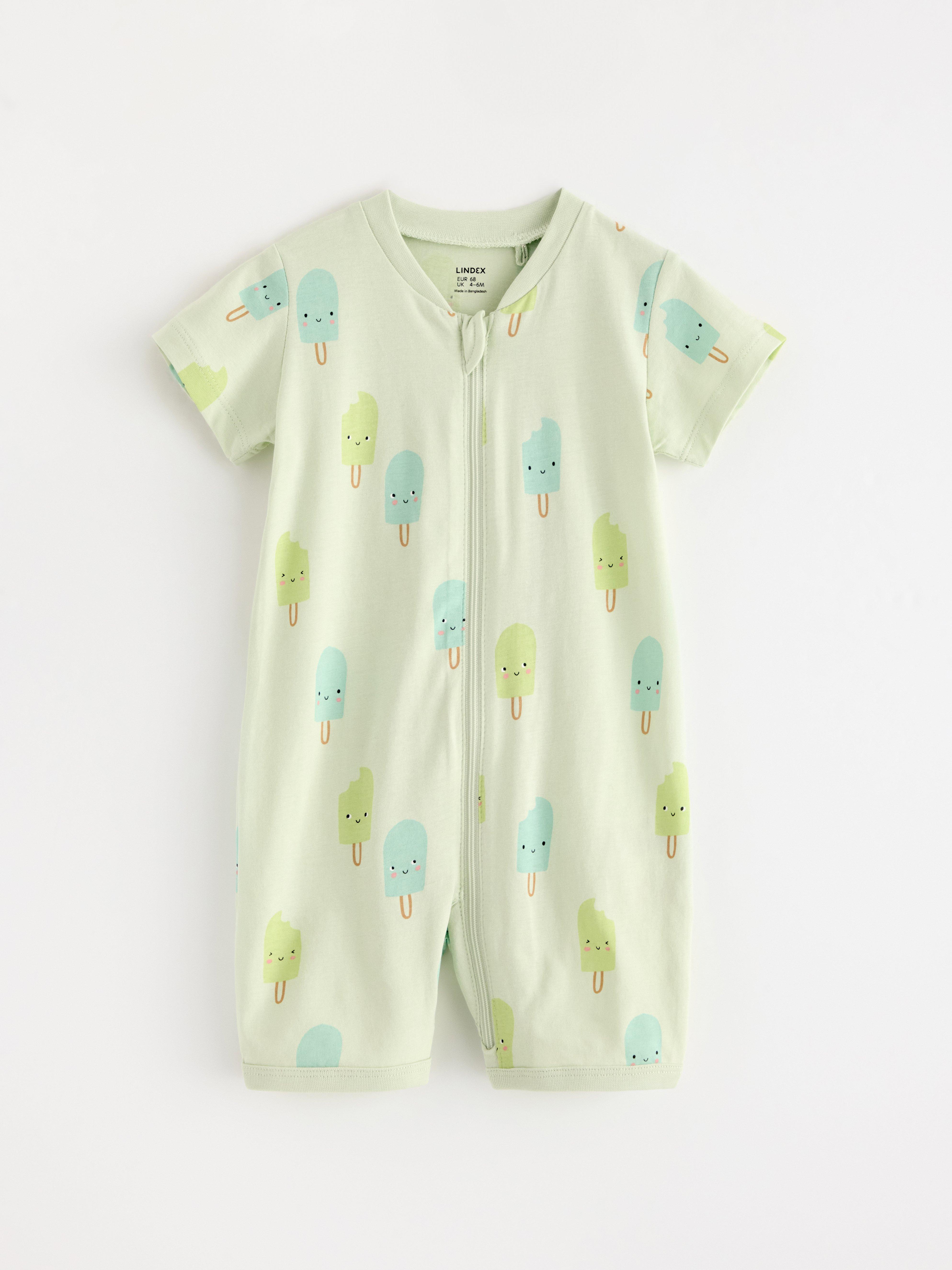 Salopă de pijama Verde deschis prăfuit