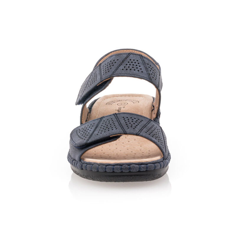 Sandalias azules para mujer / Zapatos de punta abierta