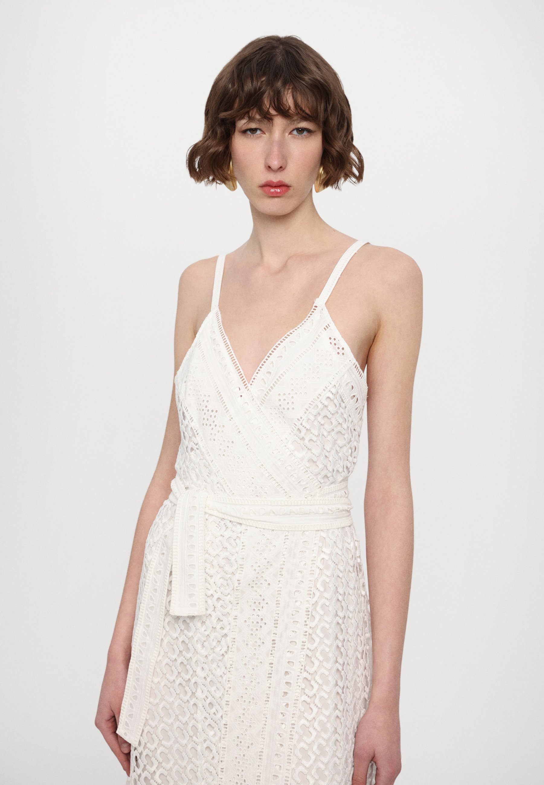 Robe portefeuille Evangelia de Diane von Furstenberg - Robe de jour - Lien en canne