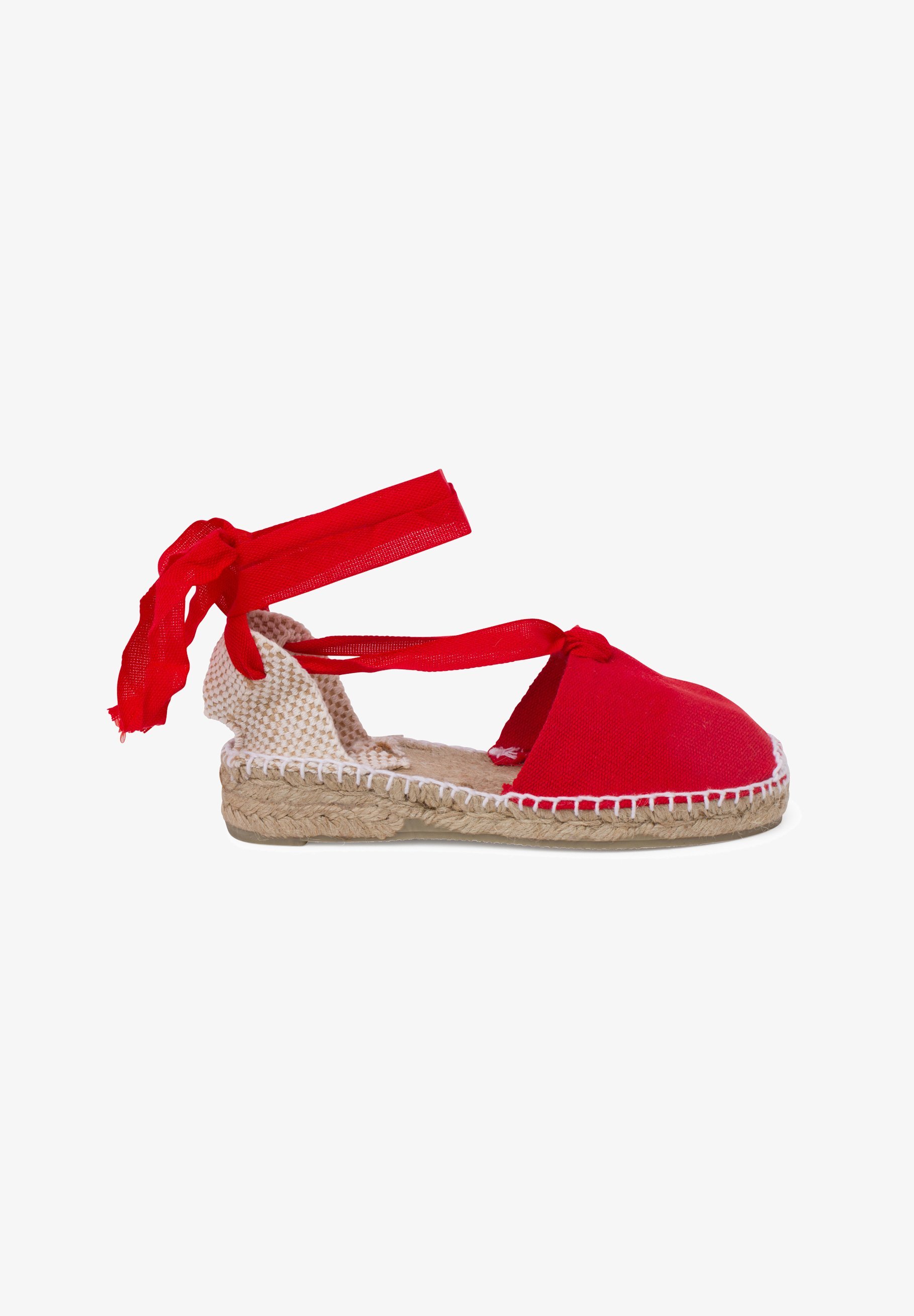 Schlichte valencianische Sandalen – rot