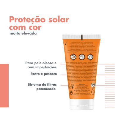 Avène Cleanance Crema solar con color unificadora SPF50 para piel grasa 50 ml
