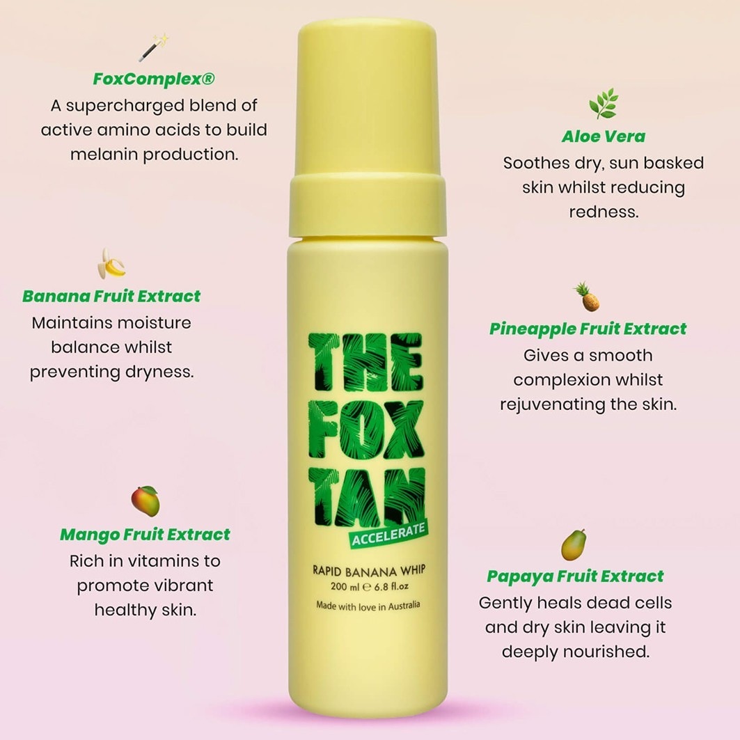 Samoopalovací krém THE FOX TAN Fast Banana Whip - 200 ml