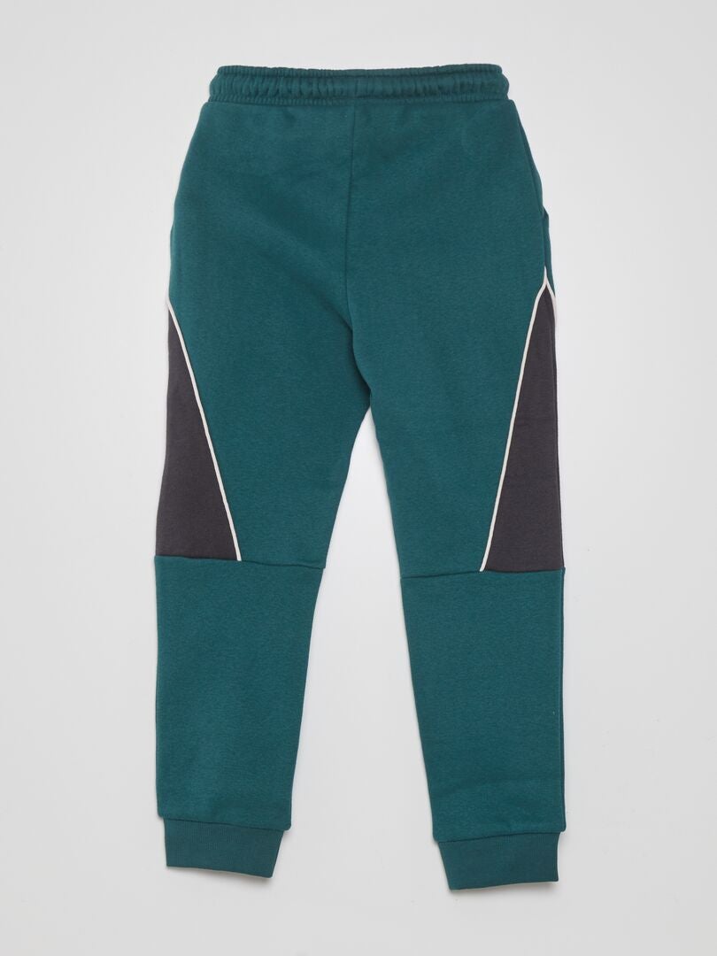 Tweekleurige joggingbroek - GROEN