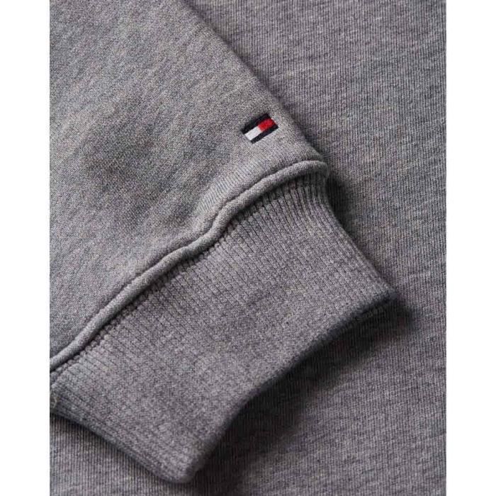 Tommy Hilfiger Femme Sweat Sans Capuche- Gris (Medium Heather Grey)- L