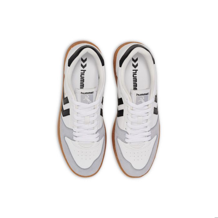 Hummel Perfekt CL witte zaalhandbalschoenen - bovenwerk van microvezel, zool van TPR