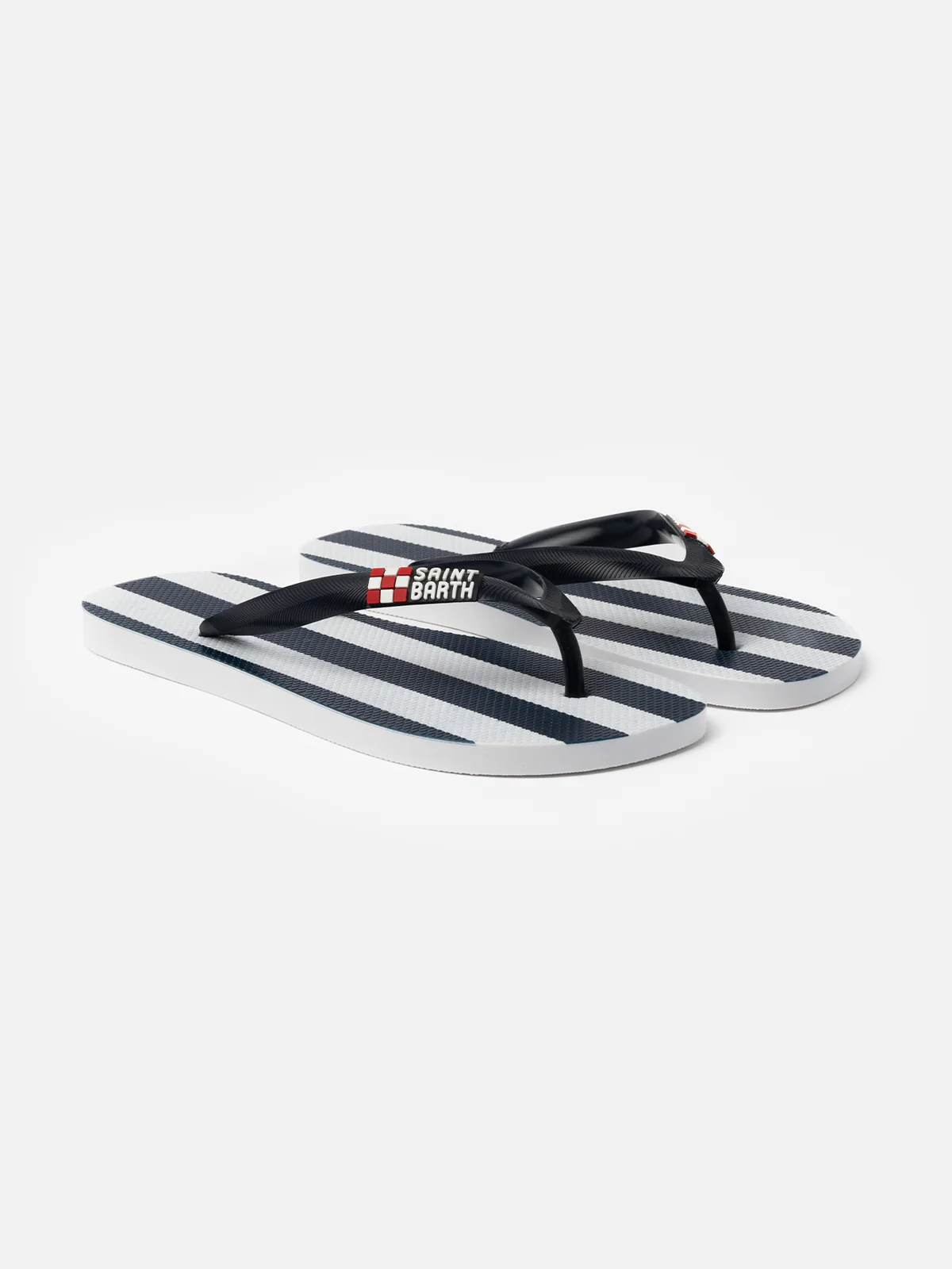 Tommy gestreepte teenslippers