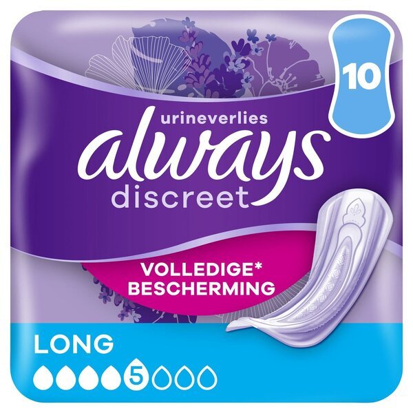 Улошци за инконтиненцију Always Discreet Long<br>Медицински уређај - 10 комада