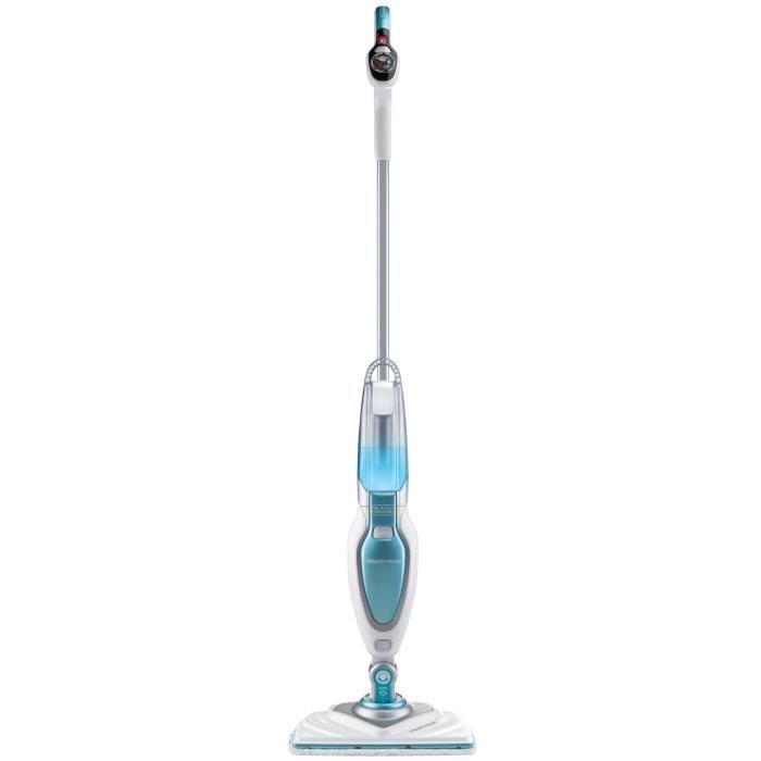 BLACK & DECKER FSM1630-QS - Scopa a vapore con testina Delta - 1600 W - 4 accessori - Bianco/Blu