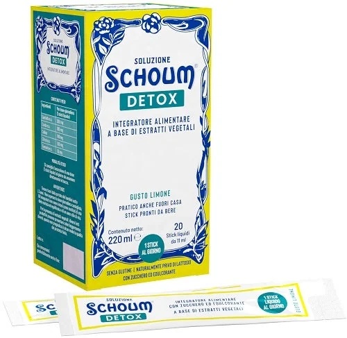 Solução Detox SCHOUM 20 sachês - Efeito purificador