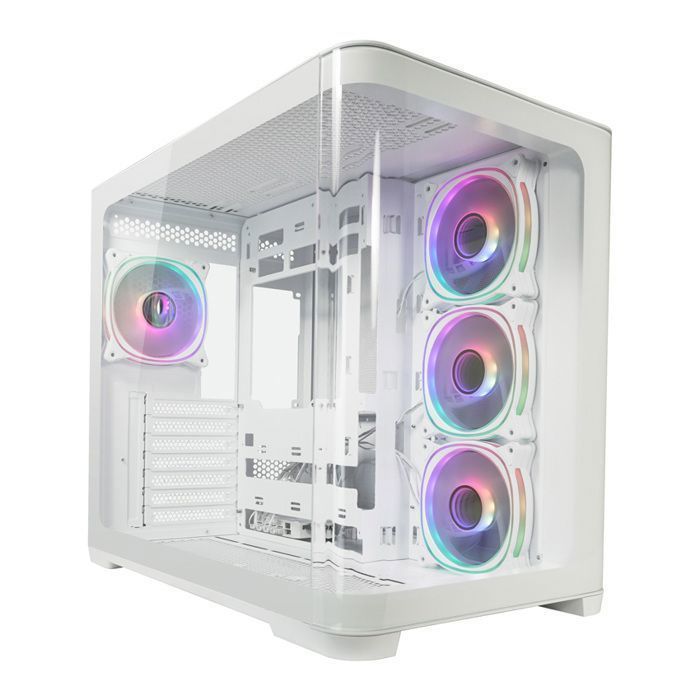 Boîtier PC Gamer - LC-Power Gaming 8001W Pro-Storm Light - Compatible ATX - Design moderne