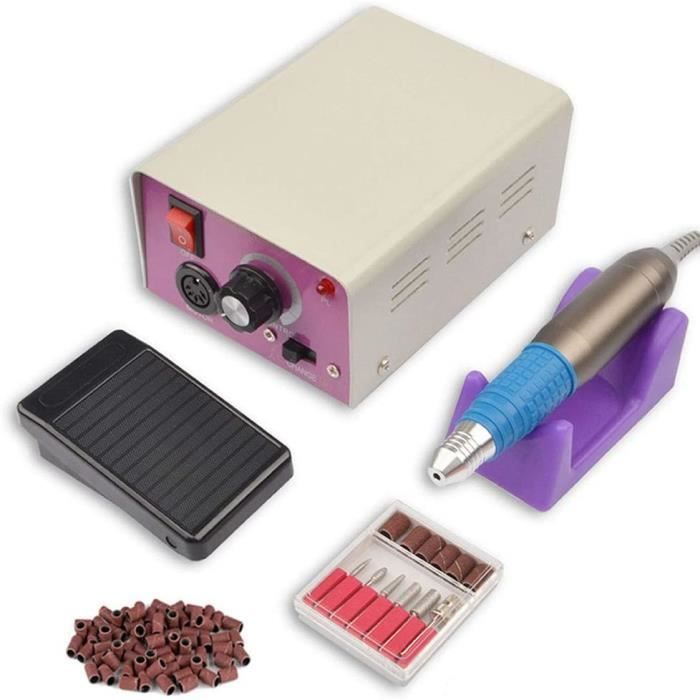 Nail Drill Manucure Électrique Ongles Kit De Fichiers, 25000 RPM Nail Professional Décapant Acrylique Électrique Machine Tools[420]