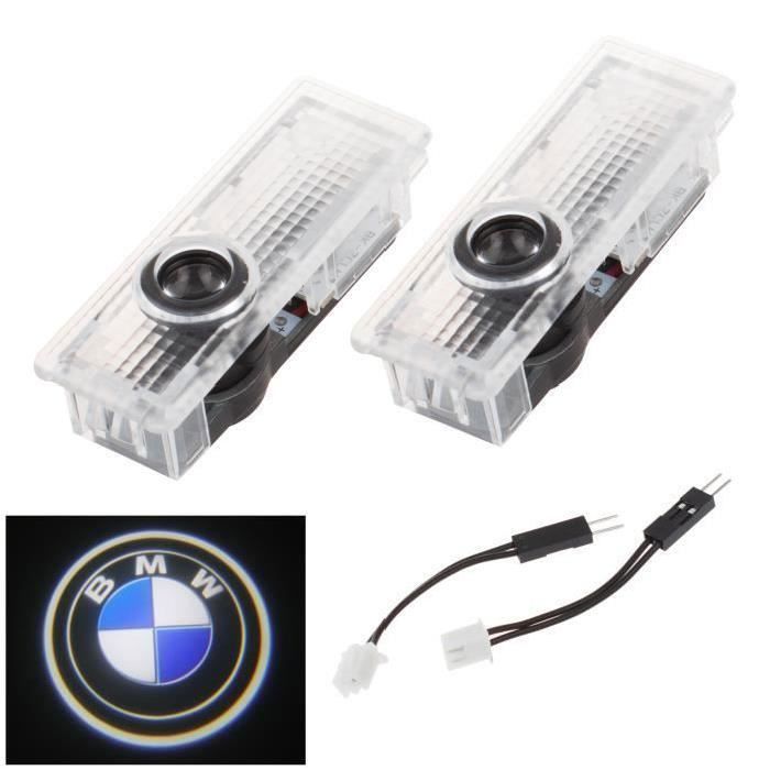 4 piezas (2 pares) de lámparas LED para puertas de coche con logotipo LED para BMW E90 E60 E92 E65 E63 F10 F01 Welcome Logo Spirit