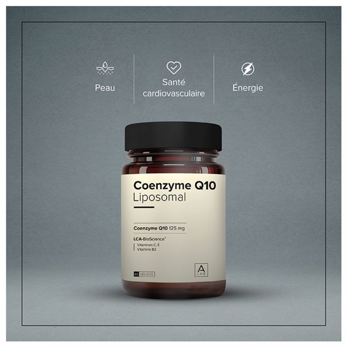 A-Lab Coenzyme Q10 Liposomale - Antioxydant Anti-Âge Assimilation Renforcée 60 Gélules