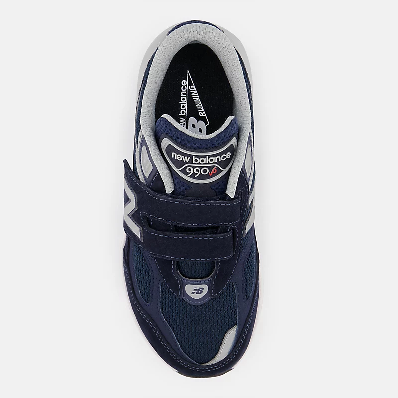 Fecho de velcro infantil 990v6 - Azul marinho com detalhes prateados