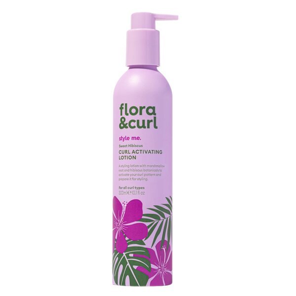 Flora & Curl losjon za aktivacijo kodrov s sladkim hibiskusom 300 ml