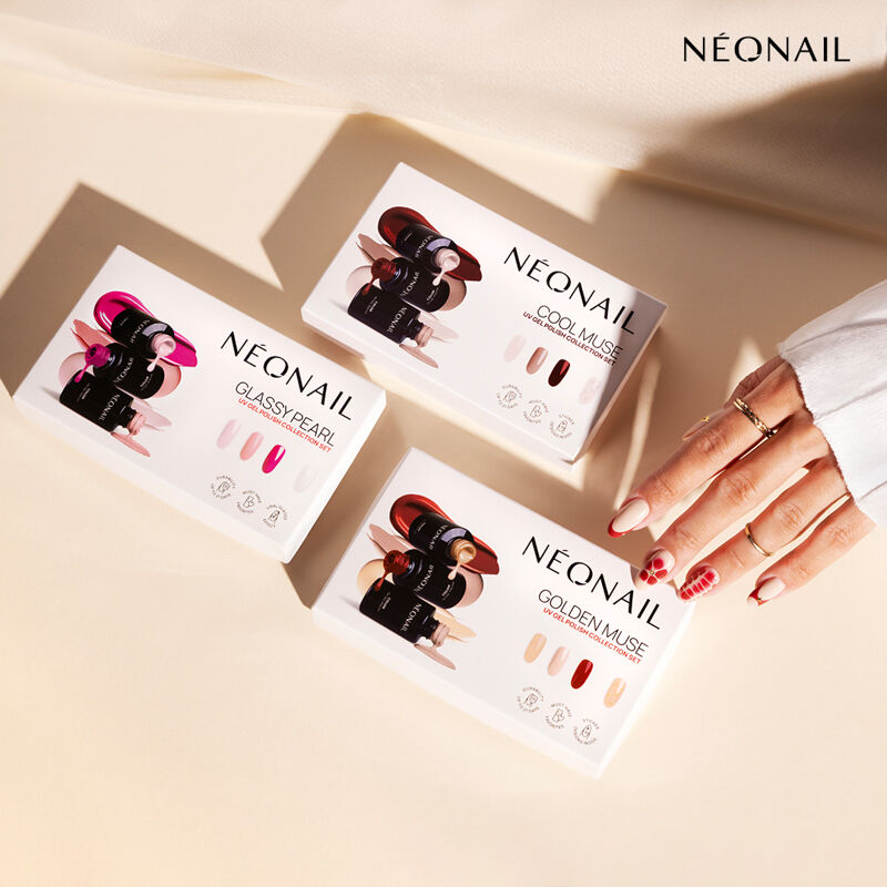 Kolekcija steklenih biserov Neonail