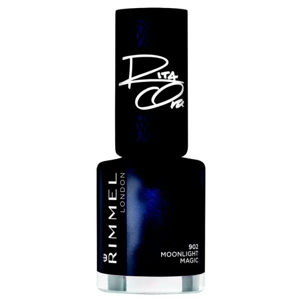 Lak na nechty Rimmel 60 Secs Rita SOB 902 Black Blue