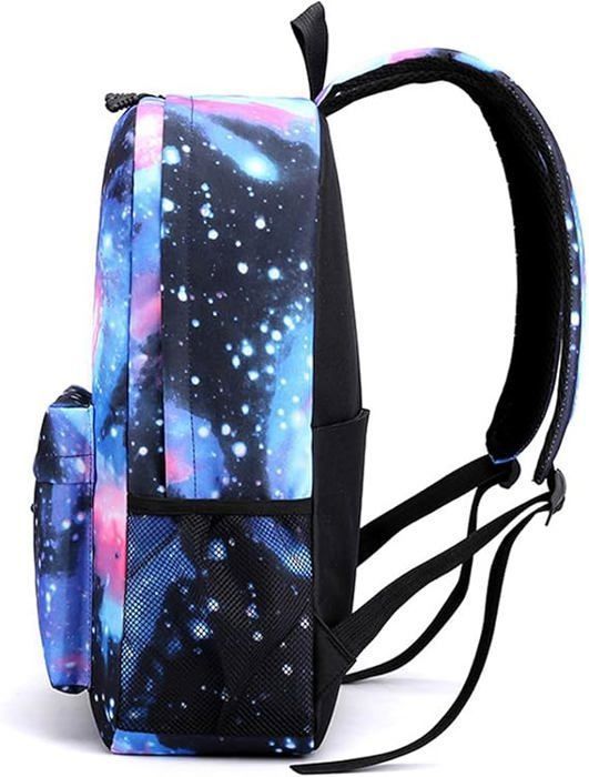 Lot de 3 Sacs pour Enfants - Trousse, Sac à dos et Sac à Bandoulière pour l’école - Pratiques et Tendance,Bleu ,Taille Unique