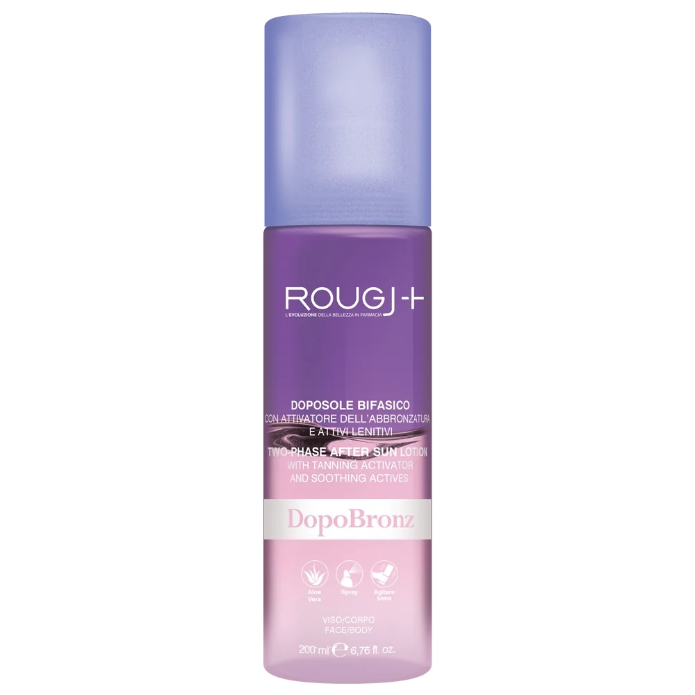 ROUGJ Rougj Suntech Biphasic Aftersun 200 ml met bruiningsactivator en verzachtende actieve ingrediënten