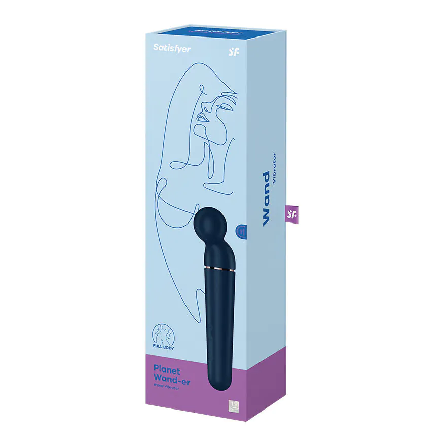 Satisfyer Masażer Wand-er Blue + Rosegold
