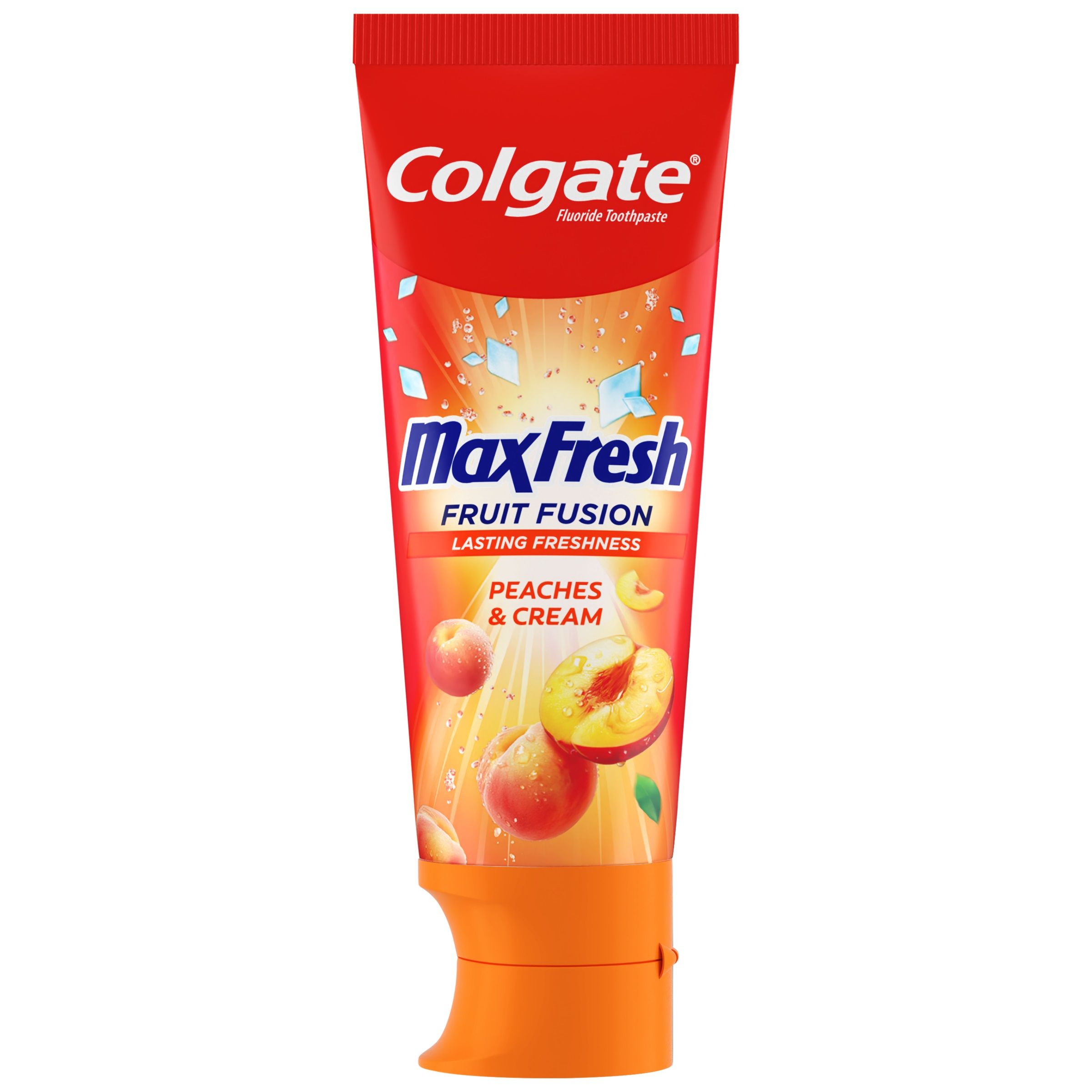 Colgate Max Fresh Fruit Fusion pasta za zube s mirisom breskve i kreme Paste za zube i paste za zube