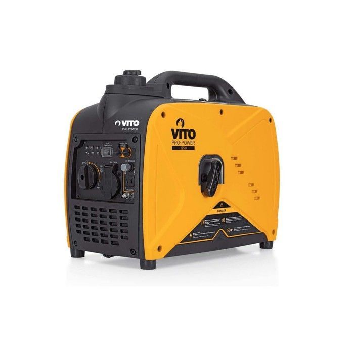Groupe électrogène Inverter 1100W 60 cm3 essence 4T 1.5 CV Silencieux Soudure Portable Onduleur VITO