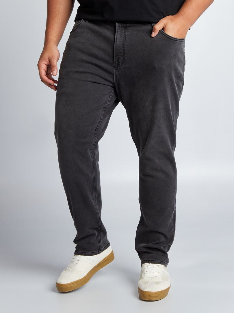 Nauwe denim broek - GRIJS