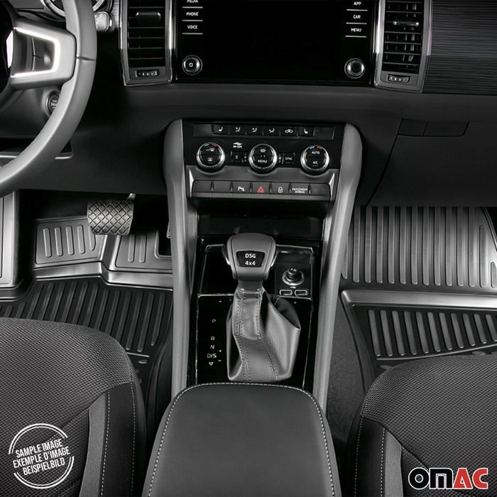Alfombrillas para Peugeot 3008 2010-2016, 4 piezas, TPE negro.